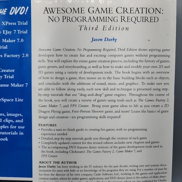 Awesome Game Creation: No Programming Required 3rd Edition With CD ROM - Picture 3 of 16